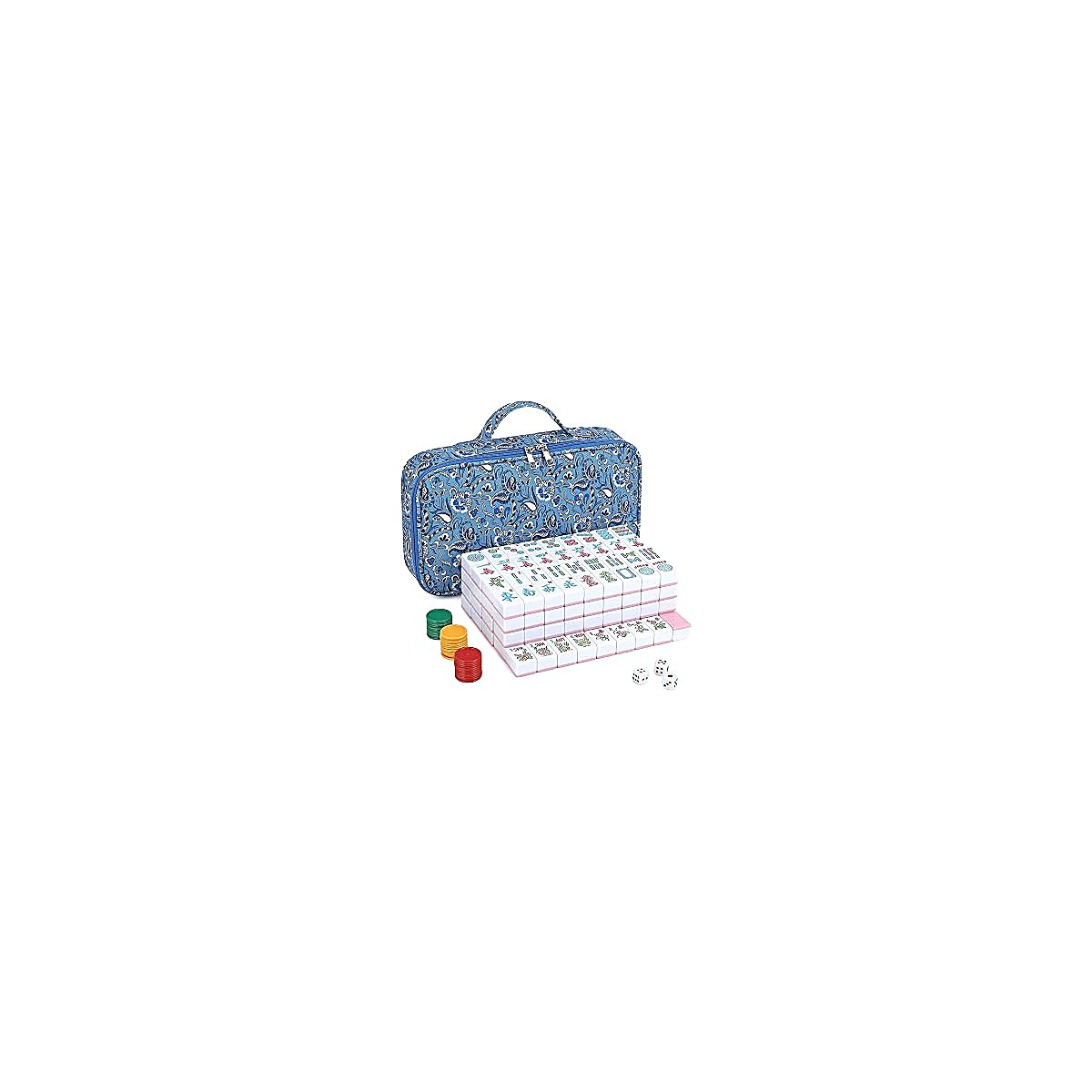 30mm Blush Pink American Mahjong Set — 166 Tiles & Mini Tote